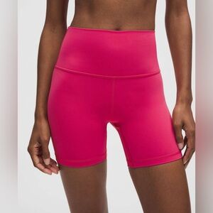 lululemon align high rise shorts raspberry coulis 4’’ (size US 6)